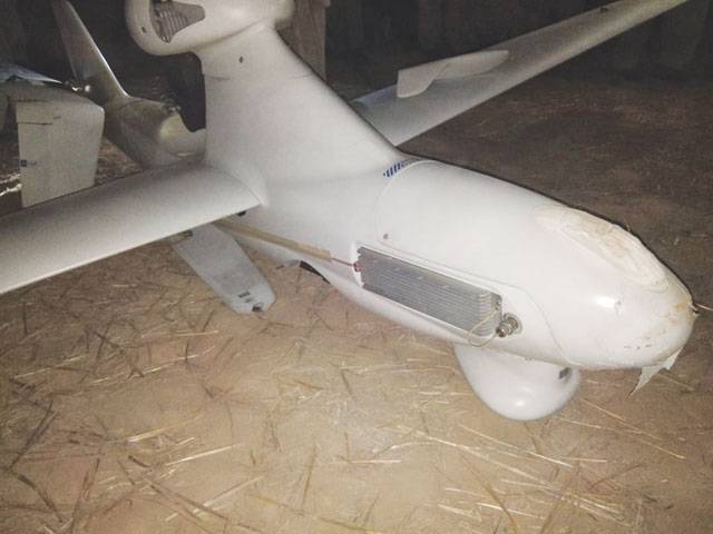 Unmanned aerial vehicle crashes in Khanewal