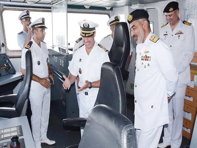 PNS Saif conducts joint drills with French, Moroccan ships