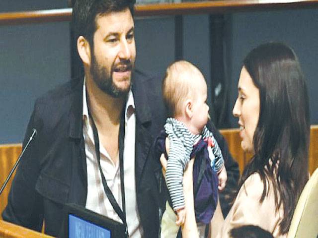 NZ PM brings baby to UN assembly