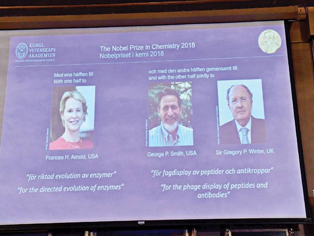 Trio win Nobel Chemistry Prize for research harnessing evolution 
