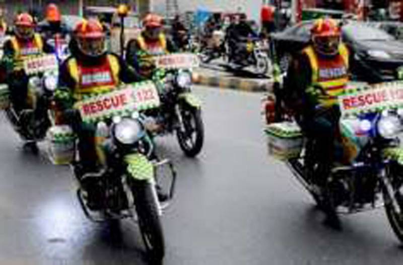 Motorbike ambulance service handles 168,000 emergencies in one year