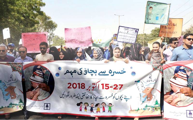 New measles campaign to target 7.1m children in Sindh