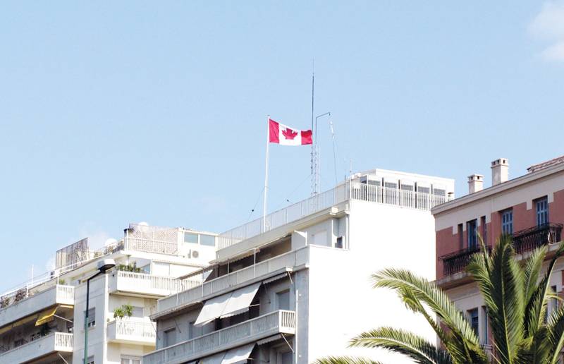 Greek anarchists vandalise Canadian embassy