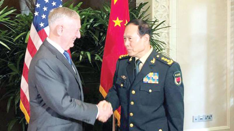 China’s defence minister to visit Washington: Mattis