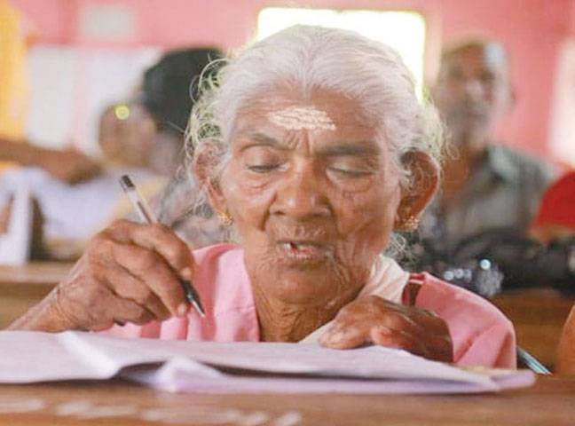 96-year-old woman tops literacy exam