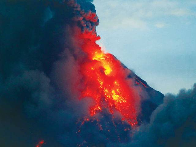 Philippines’ most active volcano spews ash