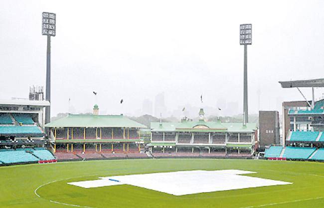 Torrential rain scuppers opening day for India
