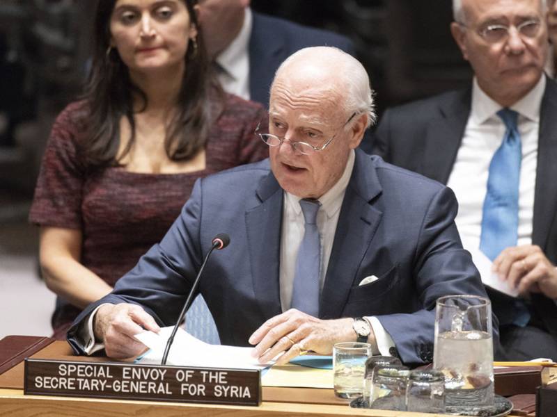 UN envoy urges Security Council to remain united for Syrians