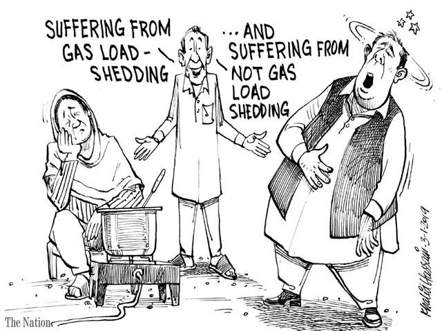 SUFFERING FROM GAS LOADSHEDDING ... AND SUFFERING FROM NOT GAS LOADSHEDDING