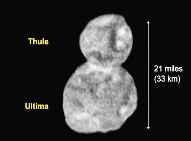 'Snowman' shape of distant Ultima Thule revealed
