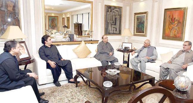 Bizenjo calls on Zardari, Bilawal