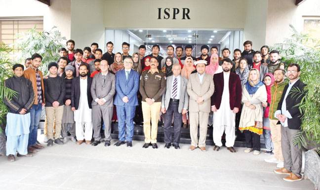 Baltistan students delegation visits ISPR