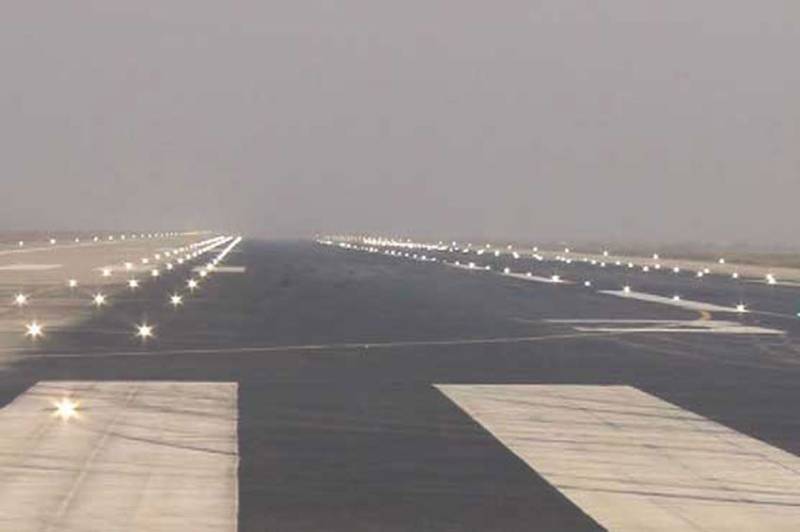 Airport runway reopens after patchwork