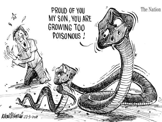 PROUD OF YOU MY SON, YOU ARE GROWING TOO POISONOUS !