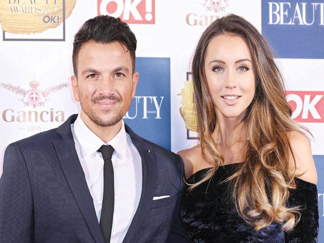 Peter Andre praises wife as his ‘rock’