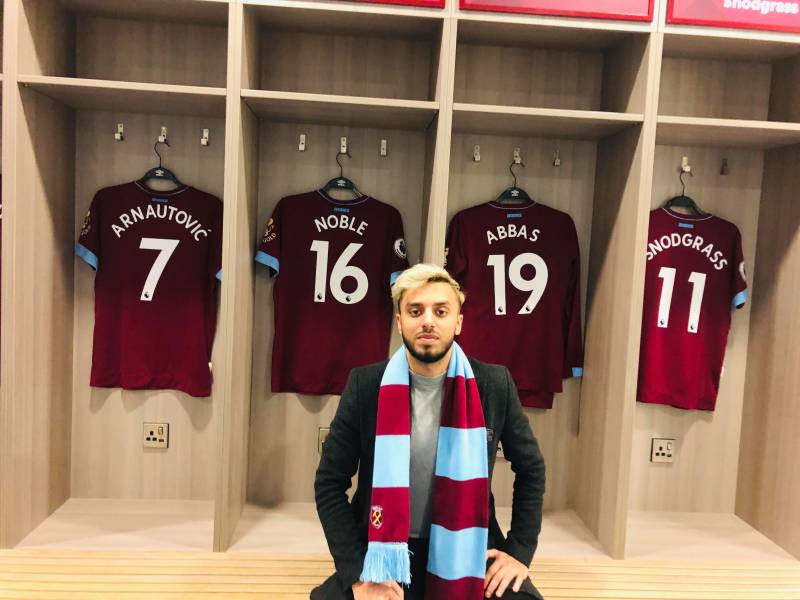 Pakistani footballer Abbas signs for WHU as part of Youth program