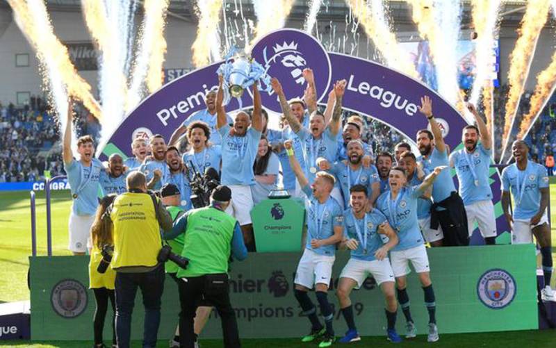 Ruthless Man City survive scare to retain EPL title in style