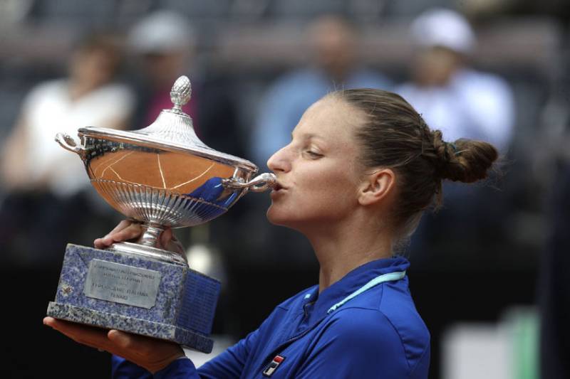 Pliskova wins Italian Open for biggest clay title of career