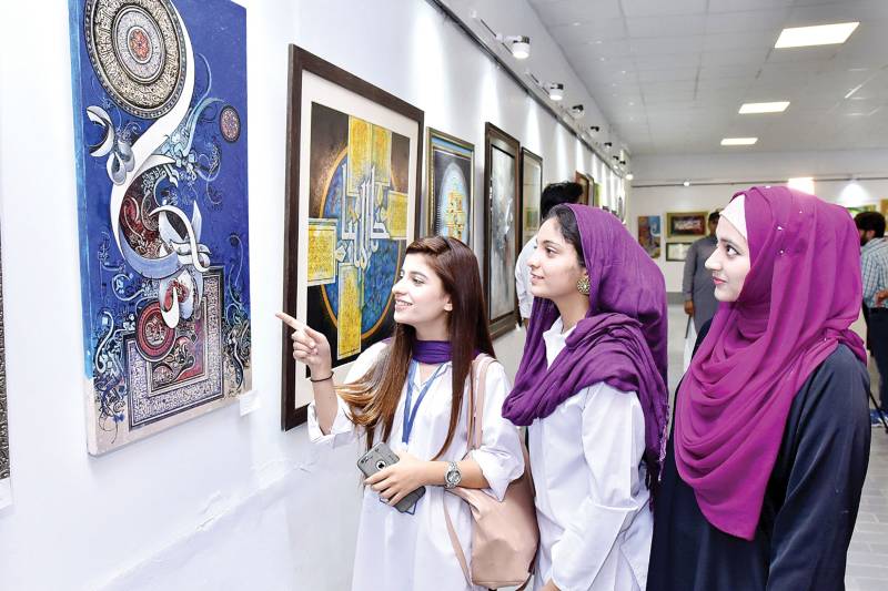 Exhibition showcasing calligraphic work of 70 artists concludes at UoS
