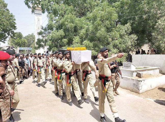 Martyred Army officers laid to rest