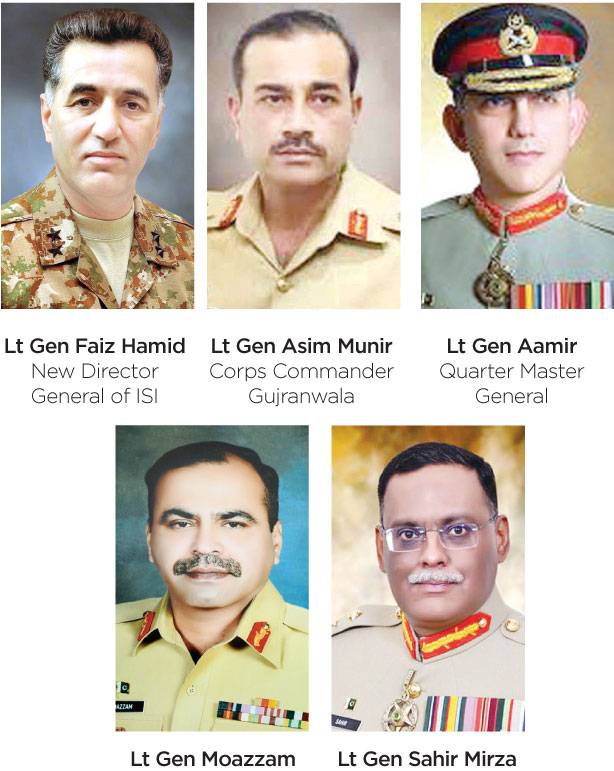 Reshuffle in army top brass