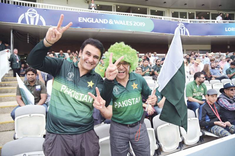 Pakistan fans celebrate victory Photos by APP