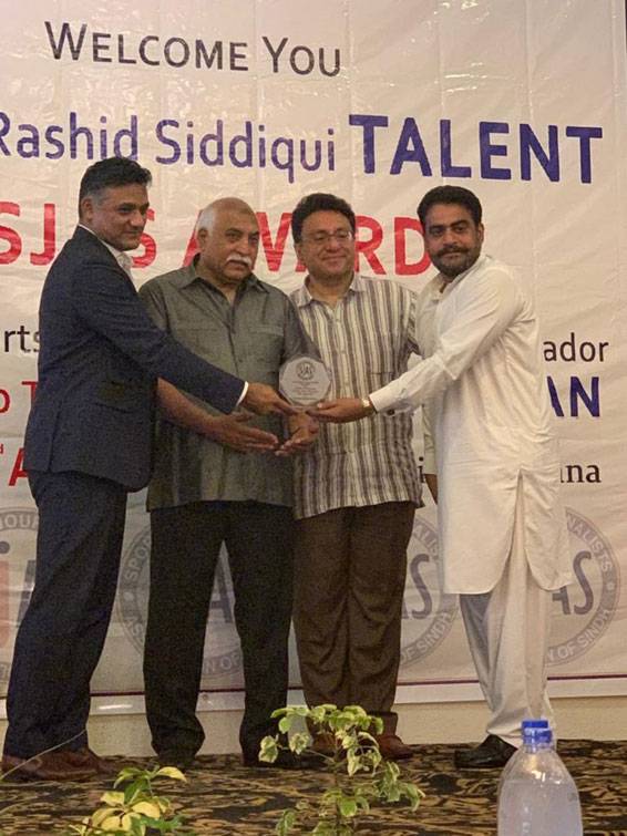 Sports promoter Kh Ahmed honoured in SJAS function