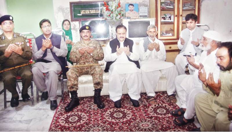 CM shares sympathies with relatives of martyr