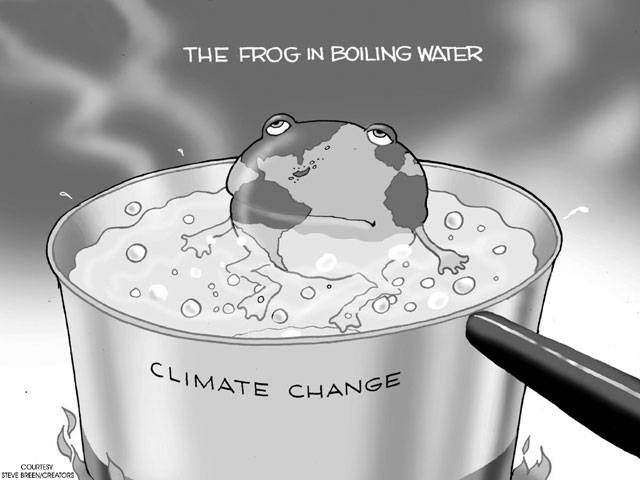 THE FROG IN BOILING WATER CLIMATE CHANGE