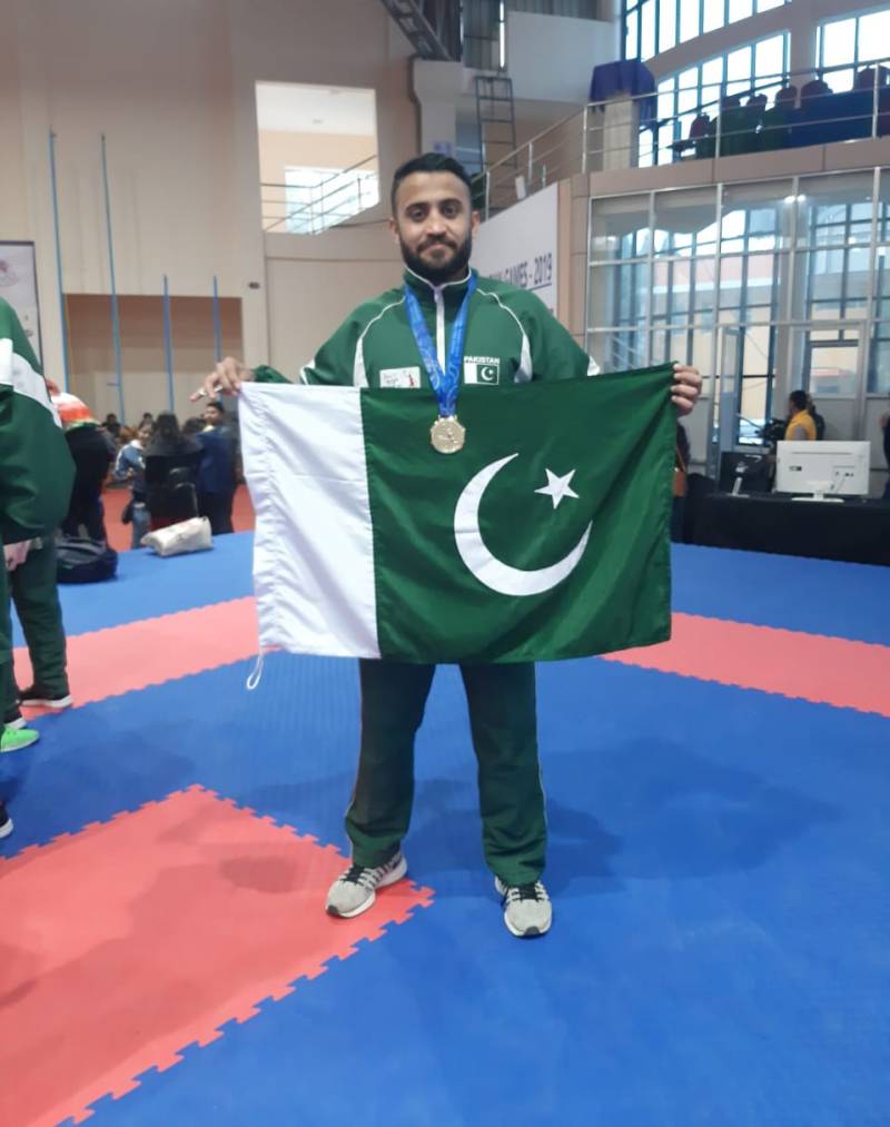 Saadi grabs gold medal in 13th South Asian Games