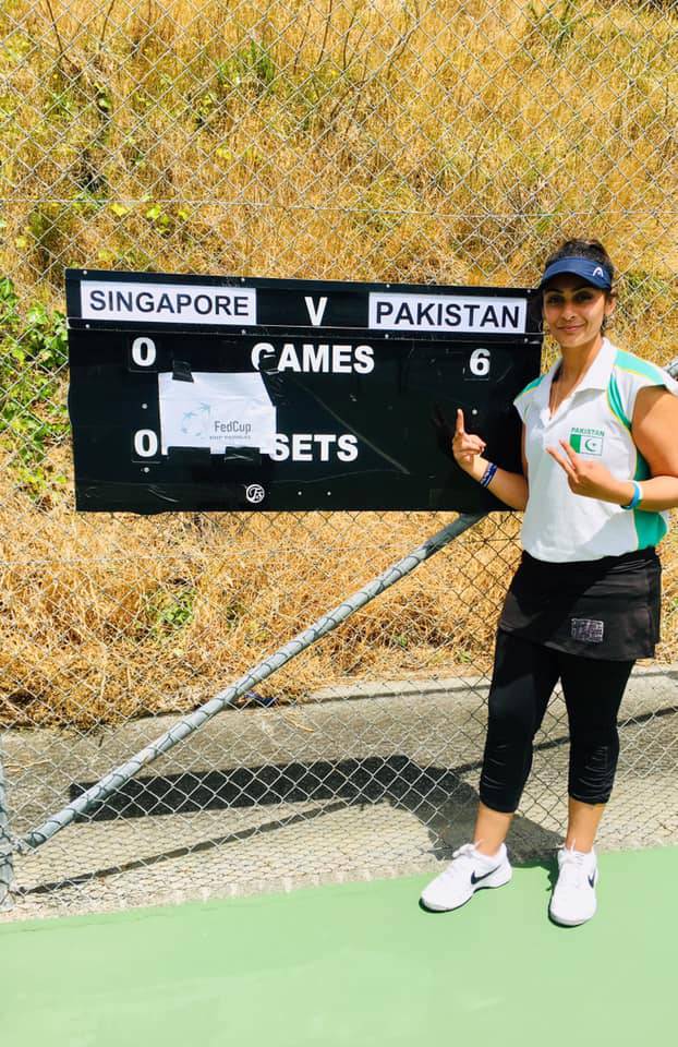 Ushna again excels as Pakistan beat Singapore in Fed Cup