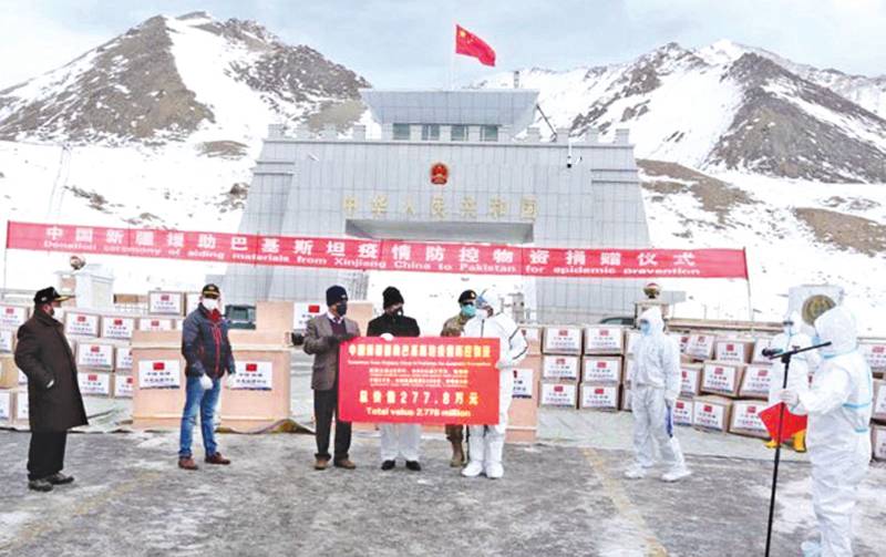 Another consignment of medical supplies from China arrives at Khunjerab Pass
