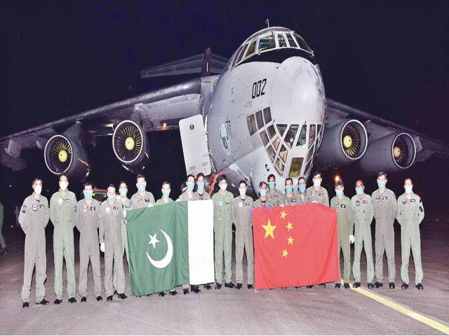 PAF airlifts medical equipment from China