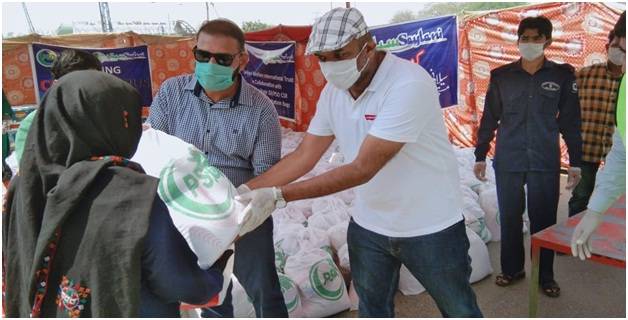 PSO distributes ration bags to corona affected families