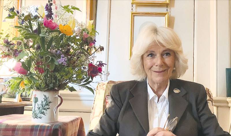 Duchess of Cornwall says blooms are ‘nature’s healers in these difficult times’
