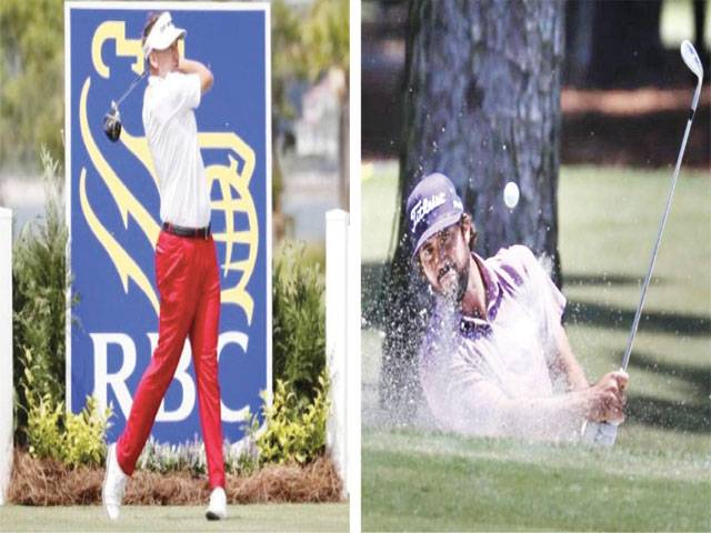Poulter, Hubbard share early lead at RBC Heritage