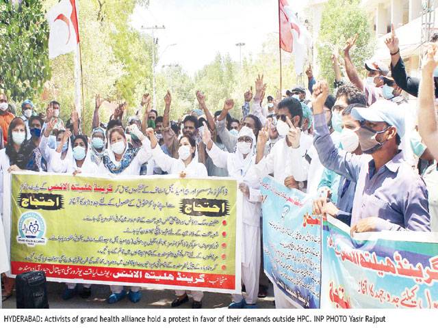Healthcare workers continue protest on 12th day