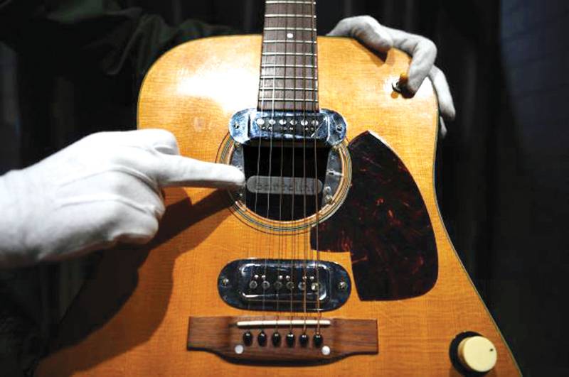 Cobain ‘Unplugged’ guitar sells for record $6 million at auction