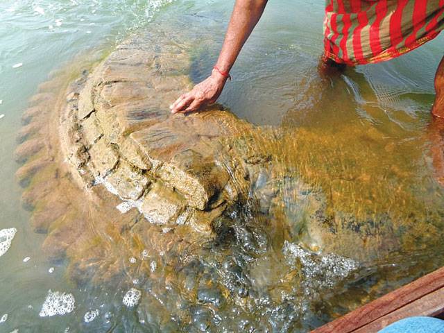 Lost Hindu temple rediscovered as lower water levels reveal