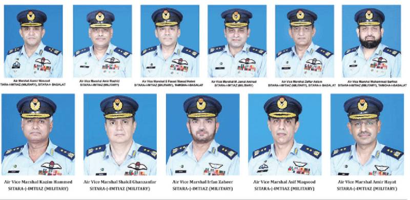 Aamir Masood promoted as Air Marshal, 10 officers as Air Vice Marshal