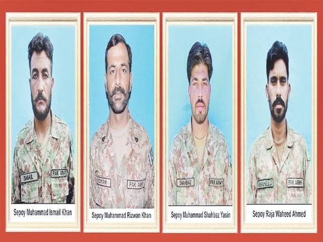 4 soldiers martyred in NW operation