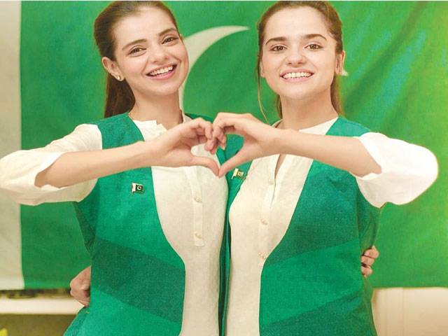 Srha & Rabya uploaded dance video for Independence Day