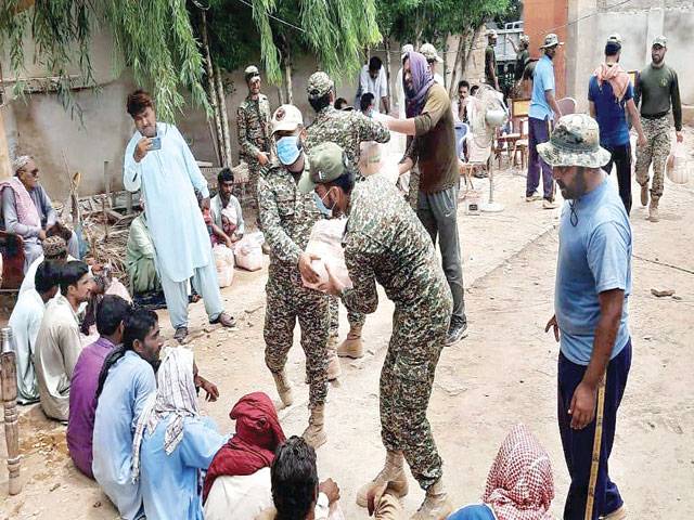 Pak Navy continues rescue, relief operations in flood-hit Dadu