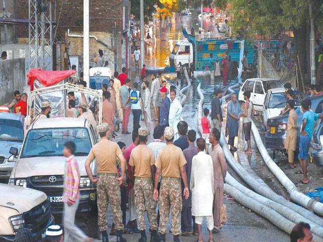 Relief, rescue operation continues in rain-hit Karachi
