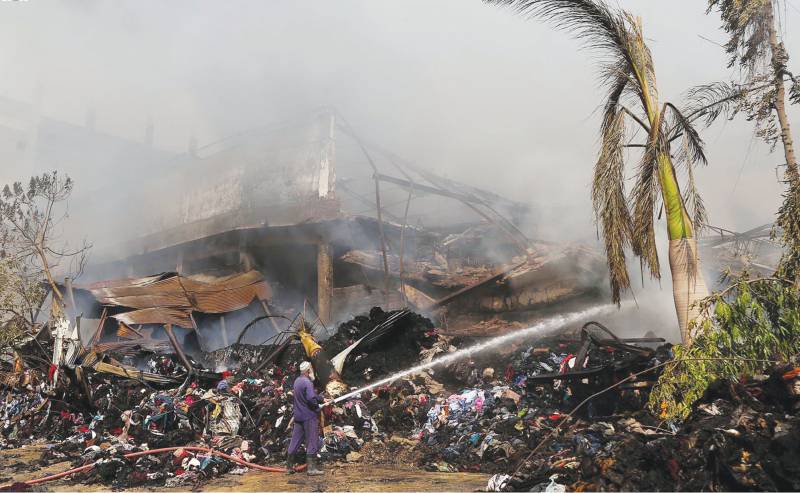 Two factories gutted in fire incident