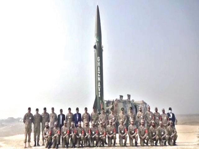 Pakistan test-fires nuclear capable surface-to-surface ballistic missile Ghaznavi
