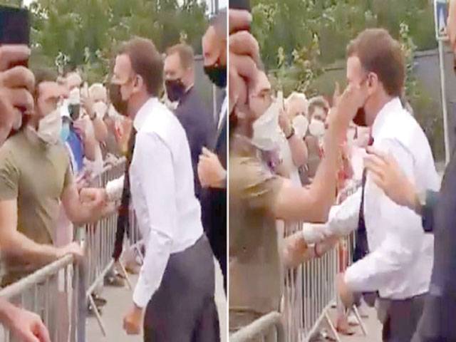 Man who slapped Macron risks jail at court hearing