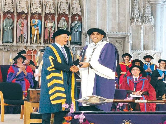 Faisal Mushtaq conferred honorary doctorate of education by a leading UK university