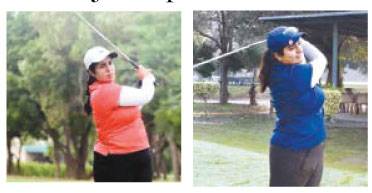 Parkha, Rimsha fascinate in ladies section of Punjab Open Golf