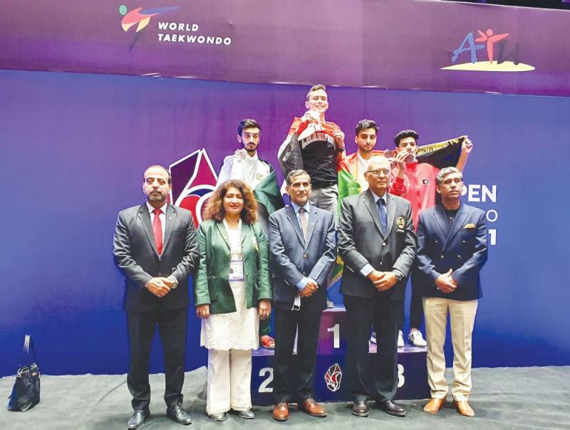 Haroon grabs gold in COAS Pakistan Open International Taekwondo